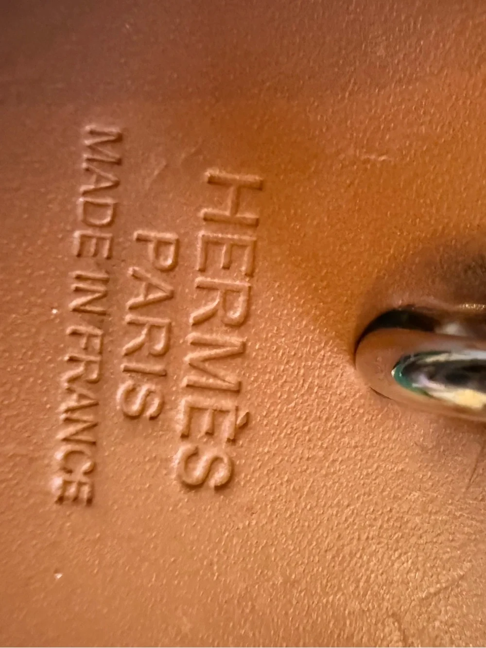 HERMES HER BAG GREEN WITH BROWN